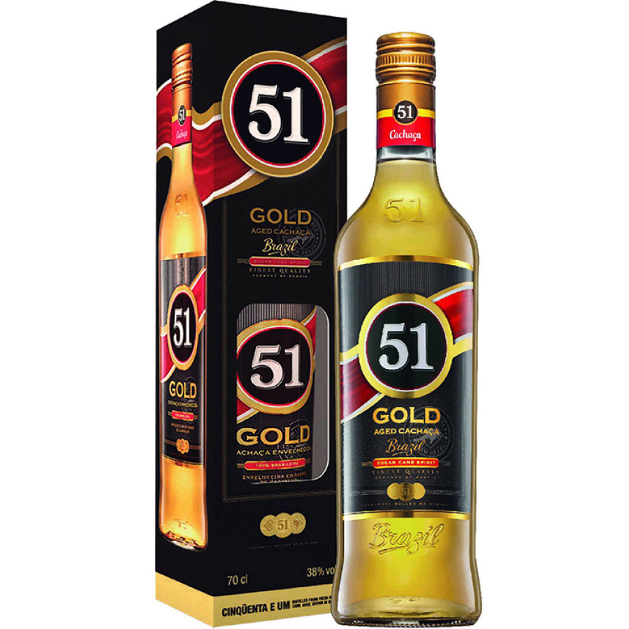 cachaca 51 gold